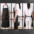 1-10pcs Adjustable Cooking Apron Unisex Household Solid Color Chef Waiter Bbq
