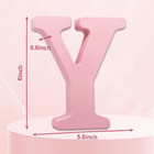 6 Inch Pink Wood Letters Unfinished Wooden Letters For Wall Maga Decorative Stan