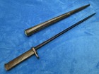 Rare Original German Ww1 Erzats Triangular Blade Bayonet And Scabbard Carter 69