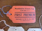 1 Vintage Premium Card 5 Entry Tags 1902 Washington County Fair Sandy Hill N y