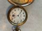 Antique Working Chrysler Imperial Logo Pocket Watch  Hunter Case  Buren Watch Co
