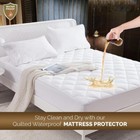 Mattress Protector Waterproof Breathable Topper Pad Cover With 16  Deep Pocket