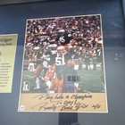 Rudy Ruettiger Notre Dame Fighting Irish Signed Framed Football Photo