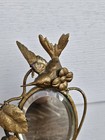 Antique French Victorian Beveled Mirror Vanity Stand jewelry Holder 