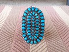 Victor Moses Begay Vmb Sterling Silver Turquoise Pendant 3 1 4 Inch Long 36 Gram