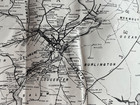 Reading Company System Map March 1972 Used But In Good Condition 