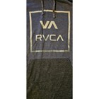     Rvca Box Logo Lightweight Hoodie Shirt Navy Charcoal Unisex    