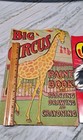 1915 Big Circus Paint Coloring Book Pat Davison Tiger Circus Coloring Book