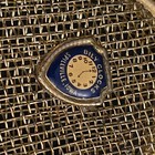 Gold Tone 4  Caged Mesh Metal Coin Purse Keychain Billy Clocks Spillville Iowa