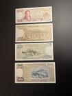 Greece Banknote Set 100 500 1000 5000 Drachmai 1978-1984 Vintage Paper Money