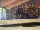 Vintage New Orleans Jazz And Heritage Festival Poster   Frame 10th Anniversary