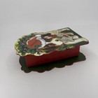 Retro Punch Studios Xmas Puppy Gift Box Santa Claus Vtg Hat Cute  Trinket