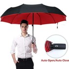 Automatic Double Layer Folding Umbrella Anti Uv Windproof Compact Rain Sun Shade