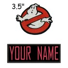 Adult Size Ghostbusters No Ghost   Custom Name Tag Patch Set  iron On Style 