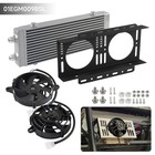 10an Dual Pass Medium Bar   Plate Oil Cooler W 5 5  Cooling Fans   Bracket