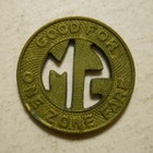 Santa Monica Municipal Bus Lines  california  Transit Token - Ca835g