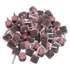 50 Pack Abrasive Flap Wheel Sande1  X 1  X 1 4  Shank Mounted Flap Wheels80 G   