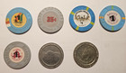 Lot Of 7 Las Vegas Casino Chips  Flamingo  Aladdin  Caesars  Bally s  Gold Coast