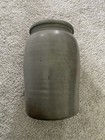 Antique Stoneware Salt Glazed A p  Donaghho Crock Parkersburg Wv 10  Tall Obo