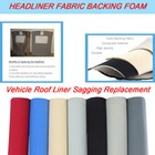 Headliner Fabric Foam Backed For Car Truck Rv Suv Protect Aging Broken Faded Diy