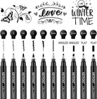 10 Size Calligraphy Pen Set  Hand Lettering Brush Pens For Beginners   Brush Pen