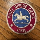 Vintage Usa Post Office Department Uniform Patch - Postal Carrier Horse Mail