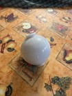 Lightning Rod Glass Ball  Milk White