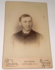 Rare Antique Id d American Servant Hotel Fireman Ira Niles Ny Cabinet Card Photo