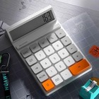12 Digits Desktop Calculator With Large Lcd Display And Sensitive Button  Grey
