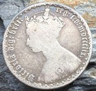 Antique Coin  United Kingdom  Queen Victoria  2 Shillings  florin  1848   0 925