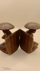 Bookends  Tribal Hand Carved Wooden Polynesian Couple 1950s Vintage Pair