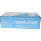 Pro-safe Blue Disposable Powdered Nitrile Gloves  8 Mil  50 Pack  Size X-large