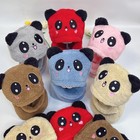 Kids Panda Beanie Hat Warm Soft Knit Winter Ear Protection Cap Boy Girl Toddler