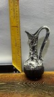 Vintage West German Fat Lava Pitcher Vase Scheurich 50-20 Black White 20cm Mcm