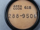 Antique Center Telephone Dial Rotary Number Cover 618-288-9506