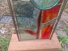 Vtg Adolphus Busch Glass Bottle-jar Stained Glass-brass Window