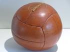 Antique 7 Lb Brown Leather Medicine Ball Gym Boxing Training