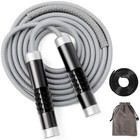1lb Weighted Jump Ropes For Fitness Women Men  Tangle-free Ball Bearing Black