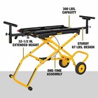 Dewalt Dwx726 Compact Vertical Steel Three-position Rolling Miter Saw Stand