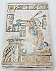 3 Ceramic Tile Aztec Indian Art Mexico 12x9inches