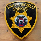 San Francisco Sheriff 3d Routed Patch Plaque Wood Sign Custom