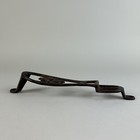Antique Vintage Cast Iron Metal Shoe Shine Shining Stand Foot Rest Flower Design