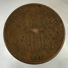 United States Of America Usa 2 Cents 1865 Coin