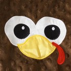 New Thanksgiving Velour Minky Dot Turkey Baby Girl Boy Romper Jumpsuit