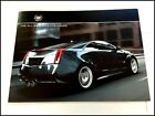 2011 Cadillac Cts-v Cts Coupe 14-page Original Sales Brochure Catalog