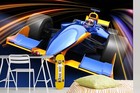 3d Blue Racing Car 8342na Transport Wallpaper Wall Murals Wall Paper Mural Romy