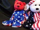Ty Beanie Babies Usa Bears Founders  Liberty   Spangle All New   Mwmt