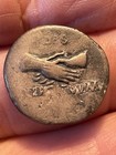 Vitellius Silver Denarius  Ancient Roman Coin Fides