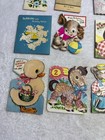 Vtg Used Child 2nd Birthday Cards Lot 12 Greeting Easter Mcm 50s 60s Kitschy