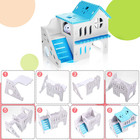 5 Pcs Hamster Toys Include Wooden Accessories Hamster House Guinea Pig